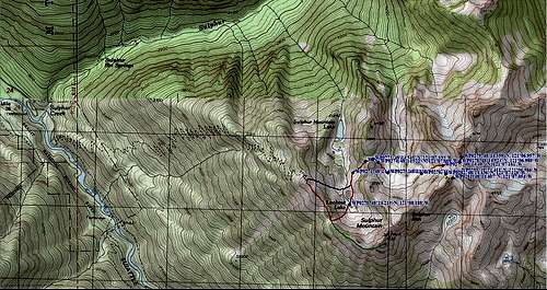 Sulphur Mountain Route Map