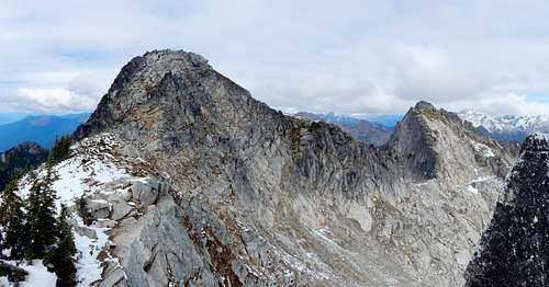Sulphur Mountain and Point 7140 'Kaiwhat Peak'