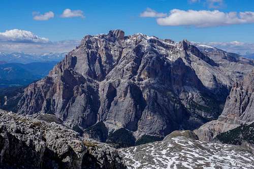 Conturines (10.052ft/3064m) as seen from Lagazuoi