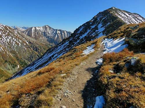 On hiking trail in Western Tatras