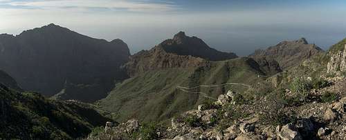 Los Pajares (1023m), Roque de Masca (911m), Morro del Picón (704m)