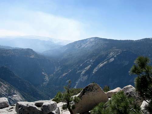Fires Burning South of Glacier Point Road