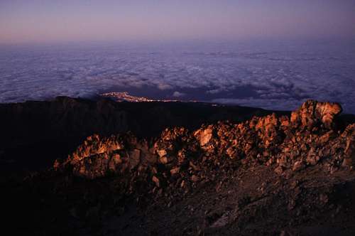 Dawn on Teide summit