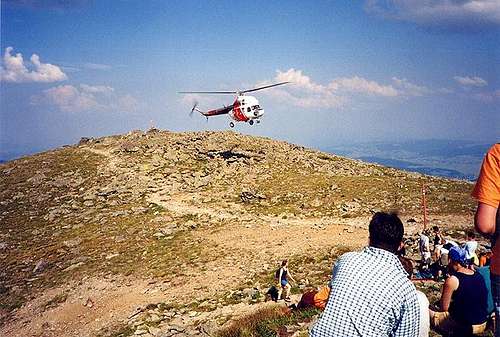 Rescue action on the Babia...