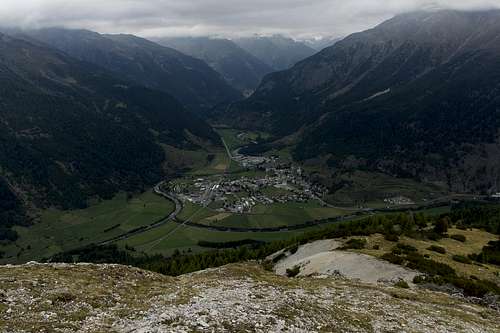 Zernez seen from the north ridge