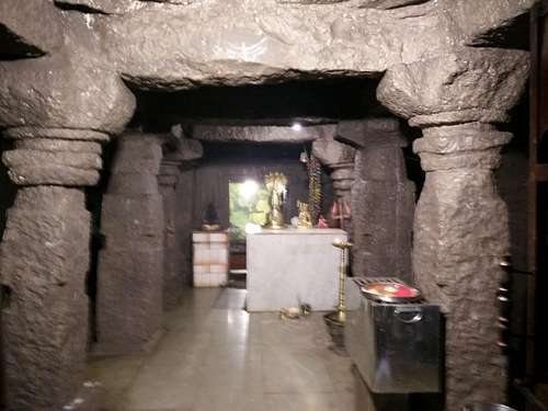 Inside the temple.