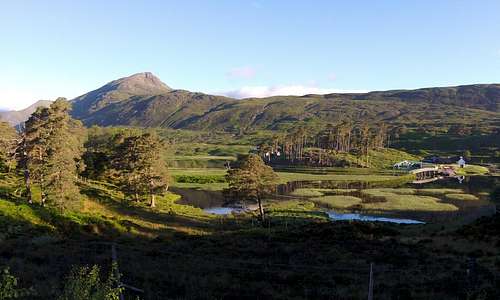 Affric Lodge and Sgurr na Lapaich