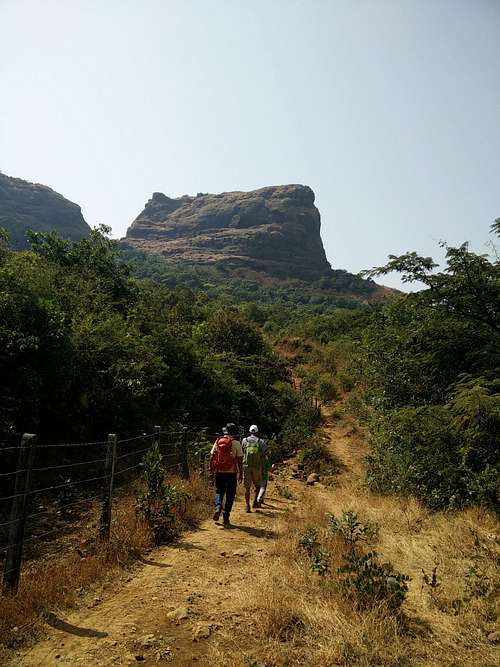 Ghangad looms above us