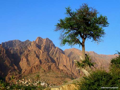 The Lion's Head in the typical landscape of Ameln Valley