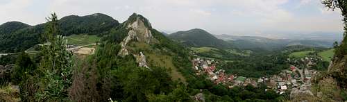 Panorama of Vrsatske Bradla