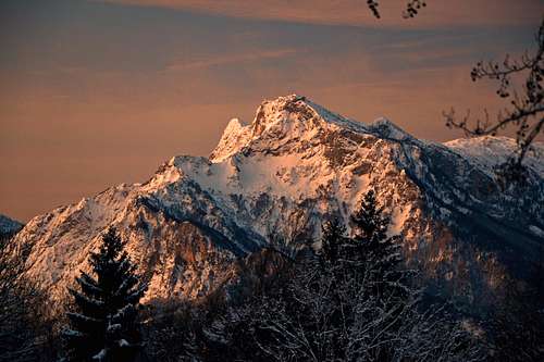 The Untersberg seen 15 minutes before sunrise