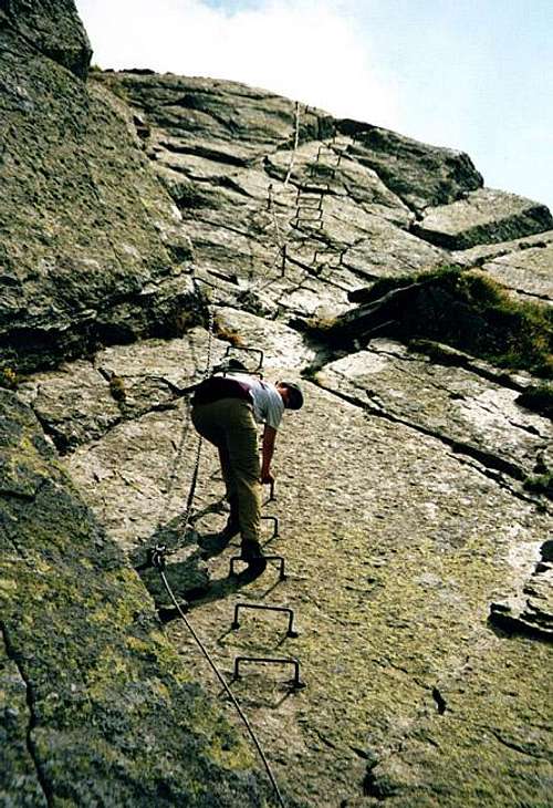 Climbing the Franz Huber...