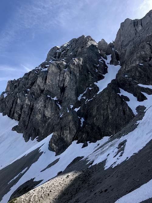 Middle section of couloir