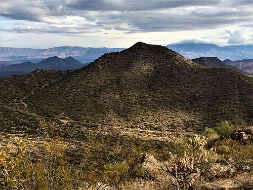 Phoenix Mountain from the summit of Usery Mountain South