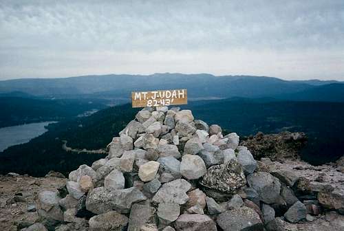 Mt Judah summit sign