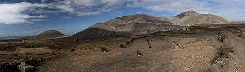 Montaña Quemada (366m), Lomo del Viento (571m), Montaña de la Muda (689m)