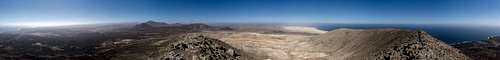 360° summit panorama from Montaña Roja