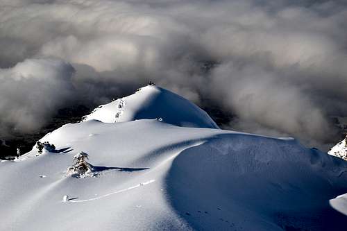 Winter intimacy above the clouds