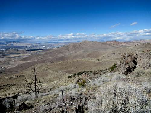 View of Dry Lake and Peak 6075