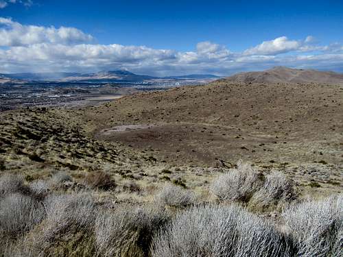 Dry Lake & Reno View