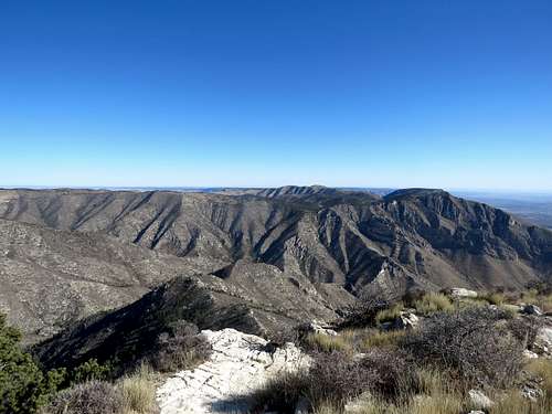 Hunter Peak from Guadalupe Peak