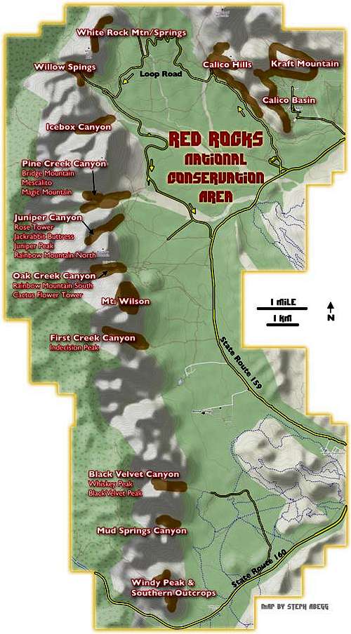 Red Rocks Map
