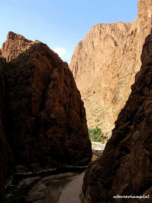 The Todra Gorge seen from above