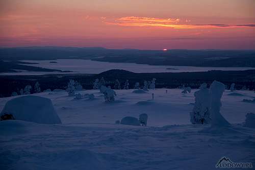 Lapland at dusk