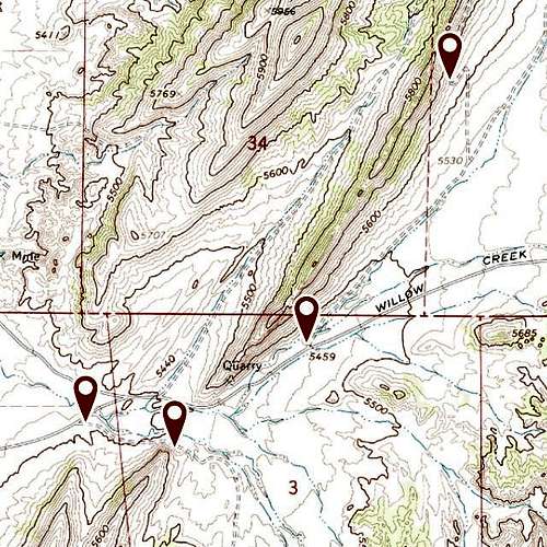 Redmond Rocks Map