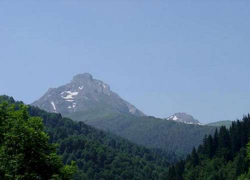 View to Komovi peaks from the...