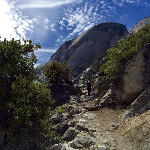 Half Dome from Snow Creek Trail 04-11-2015