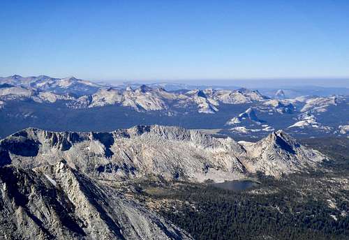 From summit looking south into Yosemite