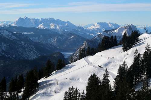 Xmas in Ruhpolding: Wilder Kaiser and Zahmer Kaiser from the Rauschberg