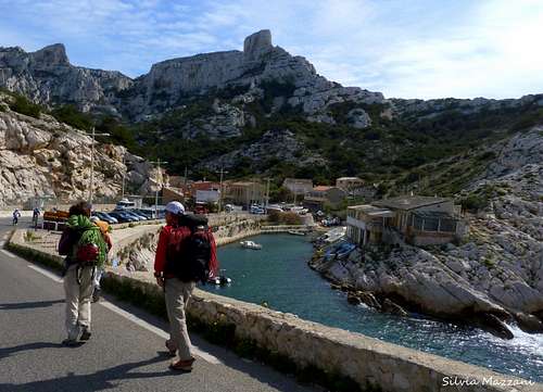 Les Goudes, the approach from Callelongue