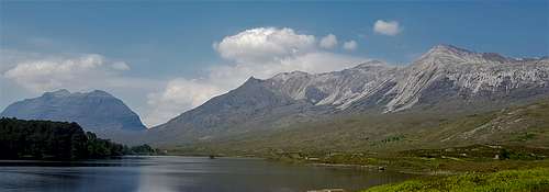 Liathach and Beinn Eighe over Loch Clair
