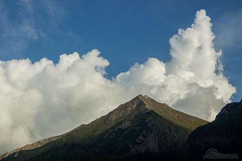 Cumulus giants over Mount Havran