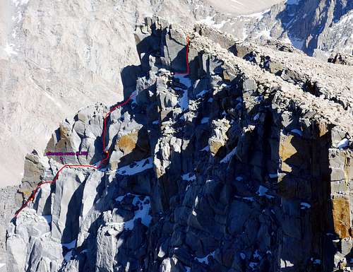 Summit routes, Keeler Needle
