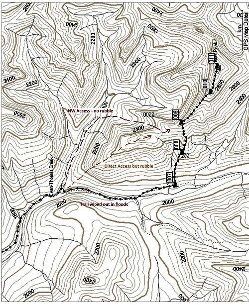 Fisher Peak Kananaskis - new map