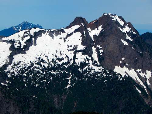 Mount Pilchuck and Big Four Mountain from Sheep Mountain