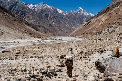 baltoro glacier between Paiyu and Khoburtse