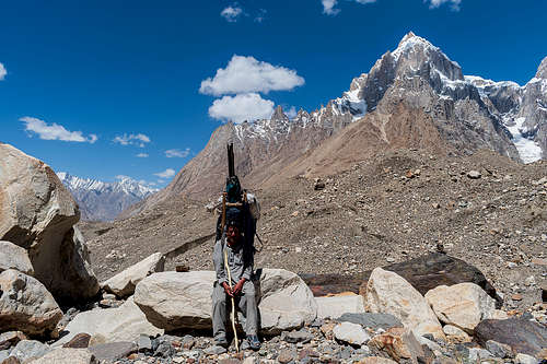 The porter Haider, and the Paiyu peak