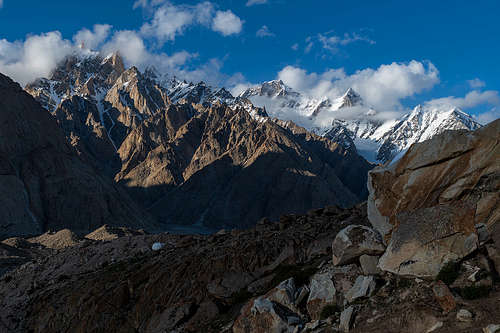 Lungka peaks and the Biange I and II peaks