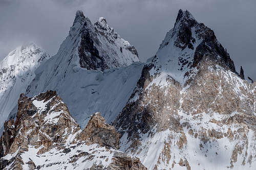 Gasherbrum VII, Front Tower and Twins peaks