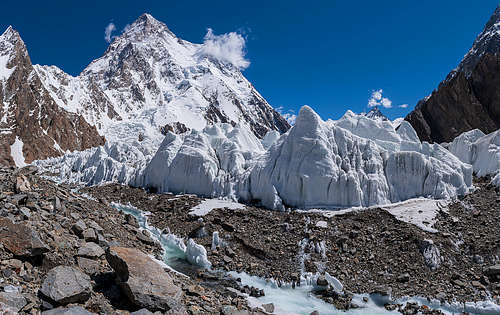 Godwin Austen glacier and the Chogori (K2)