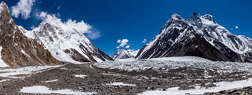 Chogori (K2) and the Broad peak (K3)