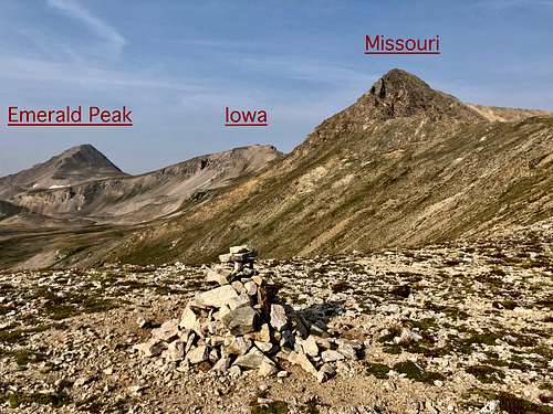 Peaks as seen from Elkhead Pass