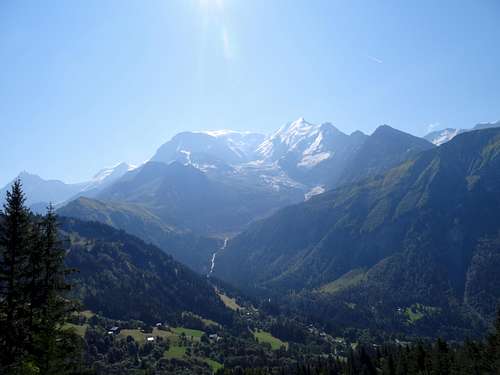 Mont Blanc from Col de la Voza