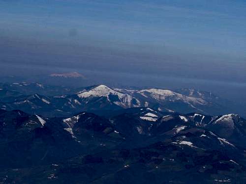 Mount Gorbea with snow from...