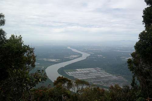 View towards Kuching from Gunung Santubong Summit