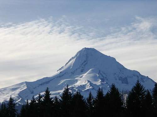 eastern side of mt hood with...